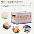 thumbnail image 5 of Coolnut Abstract Floral Watercolor Foldable Canvas Storage Bin, Sturdy Fabric Storage Basket with Handles, Storage Cube Box for Organizing Shelf Nursery Toy Closet 1PCS#8 Home Decor, 5 of 7