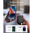 thumbnail image 2 of Cargador portátil Qecvec 10000 mAh con cables USB-C integrados, 2 of 7