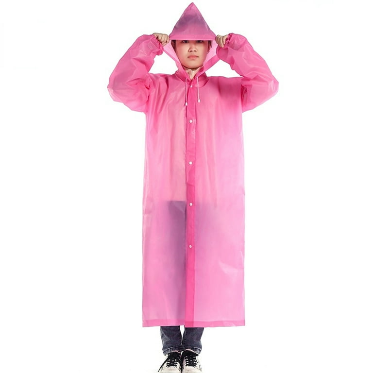 Raincoat Women - Rainfreem Impermeable Raincoat Women/Men Suit Rain Coat  Outdoor Women Hood Motorcycle Raincoat Camping Fishing Rain Gear Poncho  (Rose Red Xl): Buy Online at Best Price in UAE 