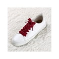 thumbnail image 2 of INSPIRE CHIC Women's Wide Ribbon Shoe Laces Flat Velvet Shoelaces Strings Wine red 170cm/67", 2 of 7