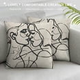 thumbnail image 3 of BCIIG Love Theme Decorative Throw Pillow Cover for Home Couch Living Room Bed Sofa - Aesthetic Design, Printed on Both Sides, 1PC 22x22in, 3 of 5