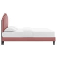 thumbnail image 4 of Modway Elise Full Performance Velvet Platform Bed in Dusty Rose, 4 of 10