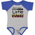 thumbnail image 3 of Inktastic Don't Mess with My Little Sister Boys or Girls Baby Bodysuit, 3 of 5