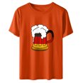 thumbnail image 3 of Blouse pour Femmes Oktoberfest T-Shirt Col Rond Imprimé d'Été Manches Courtes Pull T-Shirt Tops Chemise, 3 of 4