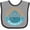 Heather and Black, variant on Inktastic Pensacola Florida Boys or Girls Baby Bib