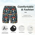 thumbnail image 5 of Daiia Colorful Mushrooms Mens Swim Trunks Swim Shorts Quick Dry Swim Shorts with Mesh Lining Pockets-Small, 5 of 9