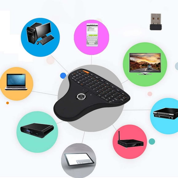 Practical 124X135X25Mm QWERTY Keyboard, Keyboard, Plastic W-indows 7 for TV Computer