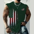 thumbnail image 4 of kpoplk Men's American Flag Tank Tops Summer Casual Short Sleeved Shirt USA Flag Top Tees Shirt(AG,XXL), 4 of 5