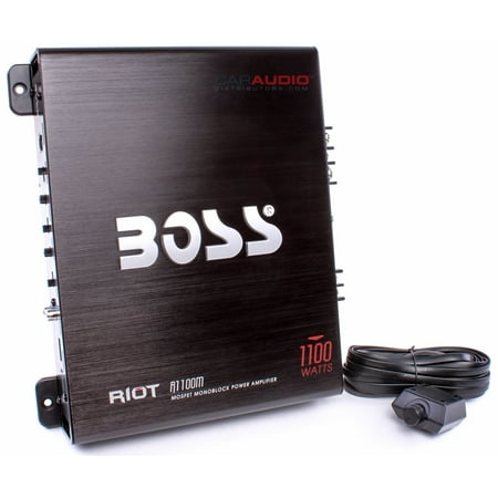 BOSS Audio R1100M RIOT Series 1100W Mosfet Power Monoblock Amplifier