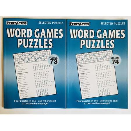 Issue numbers 73 and 74 Penny Press Word Games Puzzles Decode the message