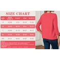 thumbnail image 6 of HOWCOME Open Front Cardigan for Women Button Down 3/4 Sleeve Knitted Tops Casual Layer, Coral Red M, 6 of 7