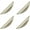 Silver, variant on ABCISI Modern Light Brushed Cabinet Pulls, Furniture Hardware Collection, Cabinet Handles, Drawer Pulls, Door Pulls, Kitchen Cupboard Handle, Pack of 4 (Gold, S-4PCS, 1.3"Hole Center)