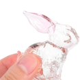 thumbnail image 5 of Jiibva Glass Rabbit Figurine Cute Crystal Rabbit Statue Tiny Animal Sculpture Art Animal Decor Ornament for Home Office, 5 of 7