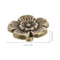 thumbnail image 2 of CRAFTHROU 2Pcs Vintage Style Brass Drawer Handles Coffee Color Floral Design for Cabinets, 2 of 6