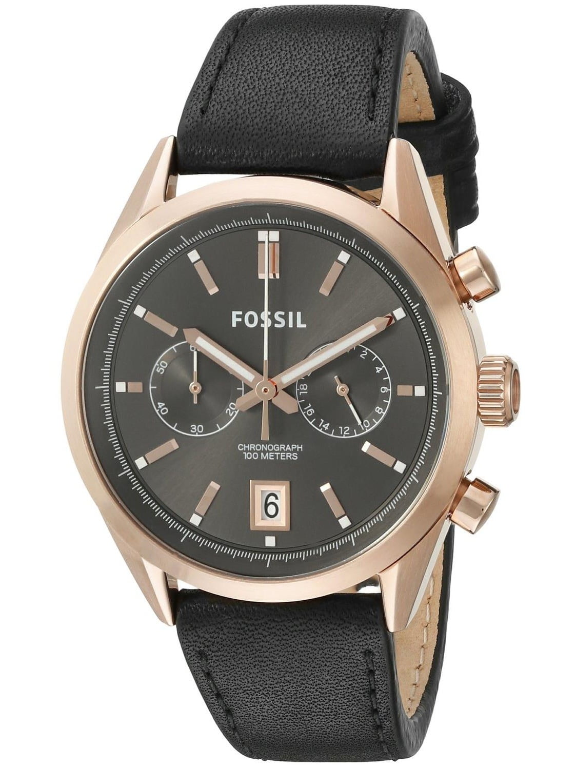 Fossil - Fossil Men's CH2991 Black Leather Quartz Watch - Walmart.com