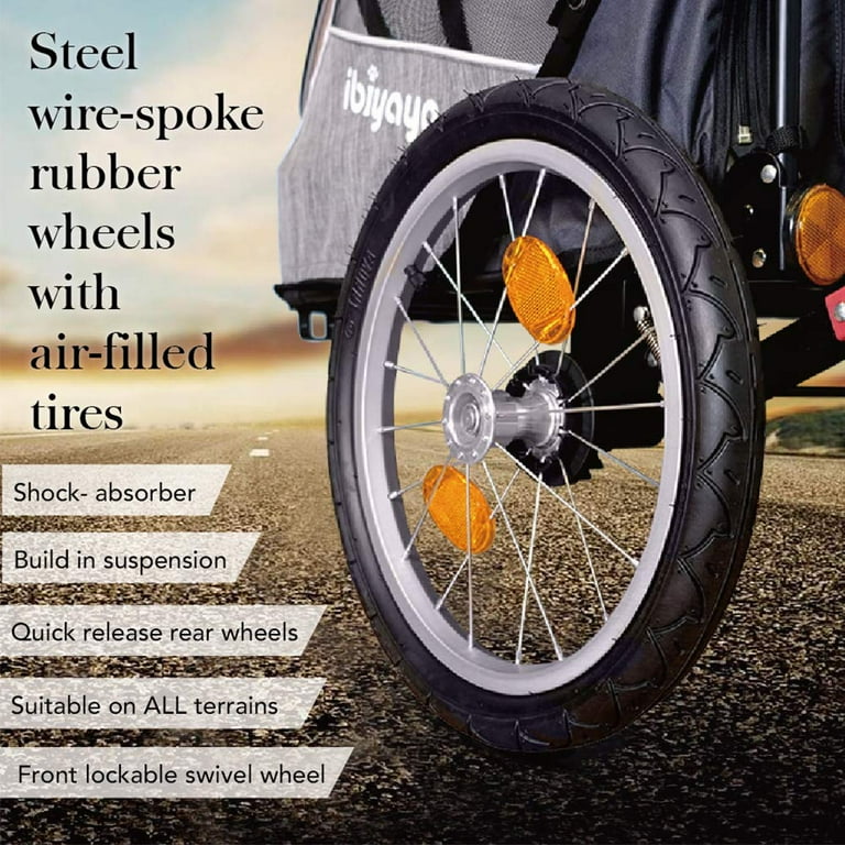 Jogging stroller 2024 bike trailer combo