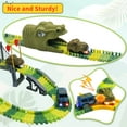 thumbnail image 4 of Set Track Playset IQkidz Dinosaur World con 1 coche de dinosaurio, 216 piezas, 4 of 9