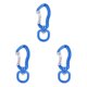 thumbnail image 1 of Eigraketly Mosquetón Llavero Pesca Viajar 360 grados Hamaca giratoria Ganchos Hebilla Clips Equipo al aire libre Equipo deportivo Azul Type1 NO1, 1 of 6
