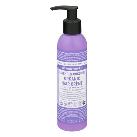 Dr. Bronner's Organic Hair Creme Lavender Coconut, 6.0 FL (Best Dr Organic Products)