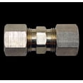 thumbnail image 1 of American Grease Stick Adapter Fitting FLRL-065 Fuel Line Adapter; 3/8 Inch Nylon To 3/8 Inch Nylon; Brass; Set of 2, 1 of 1