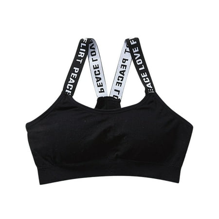 DuoJiaJ Women Sports Bra Tops For Gym Top Fitness Yoga Female Pad Sportswear Vest Tank Tops Sport Push Up Bralette Plus Size Womens Cotton Tank Tops