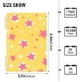 thumbnail image 2 of FORMRS 1-Subject Spiral Notebook 8" x 5" College Ruled 60 Refillable Sheet A5 Hard Cover, Yellow Stars, 2 of 7