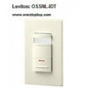 leviton ossnl-idt decora passive infrared wall switch occupancy sensor, led adjustable night light, 180 degree, 1200 sq. ft. coverage, light almond