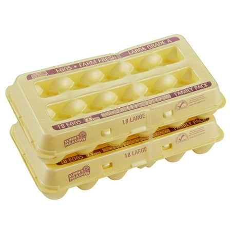 Sunny Meadow Rpc Twin 18 Large White Eggs, 36 Count