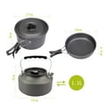 thumbnail image 2 of Mess Kit for Backpacking, Lightweight Anodized Aluminum Camping Cookware Portable Outdoor Cooking Gear for Hiking Picnic (Non-Stick Finish), 2 of 5