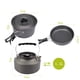 thumbnail image 2 of Juego de cocina de aluminio para acampar, mesa de camping, juego de ollas para acampar al aire libre, mesa de cocina, utensilios de cocina, utensilios de cocina para 2 o 3 personas, 2 of 5