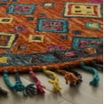 thumbnail image 3 of SAFAVIEH Aspen Jake Southwestern Wool Area Rug, Orange/Fuchsia, 8' x 8' Round, 3 of 5