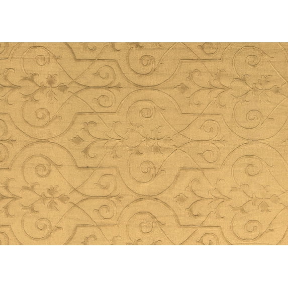 Ahgly Company Indoor Rectangle Abstract Brown Modern Area Rugs, 7' x 9'