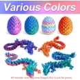 thumbnail image 4 of 12" 3D Printed Dragon with Egg - Unique Easter Basket Stuffer & Christmas Stocking Stuffer - Large Flexible Dragon Fidget Toys - Cool Birthday Gift, 4 of 5