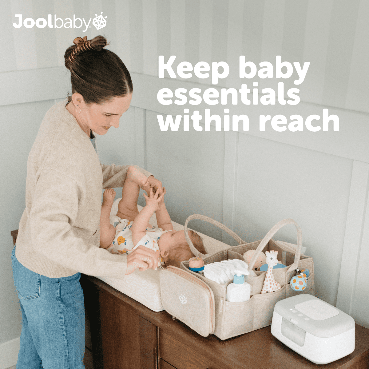 Jool Baby Tag-Along Diaper Caddy Organizer