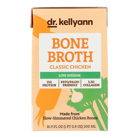 (Price/Case)Dr. Kellyann - Bone Broth Ls Chicken - Case of 6-16.9 FZ
