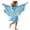 Sky Blue, variant on Grblisyd Girls' Butterfly Swim Cover Up Hooded Terry Zip-Up Bathing Towel Suit Wrap with Pockets for Kids 10-12 Y