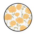 thumbnail image 2 of 36.2 Inch Round Floor Mat Yellow Roses Pattern Carpet Decor Rug for Living Room Bedroom, 2 of 6