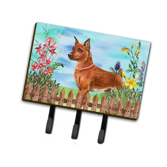 Miniature Pinscher Spring Leash or Key Holder