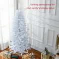 thumbnail image 4 of HOMCOM 5FT Artificial Christmas Tree with Automatic Open for Home White, 4 of 10