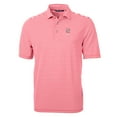 thumbnail image 2 of Men's Cutter & Buck  Red NC State Wolfpack  Virtue Eco Pique Stripe Recycled Polo, 2 of 3