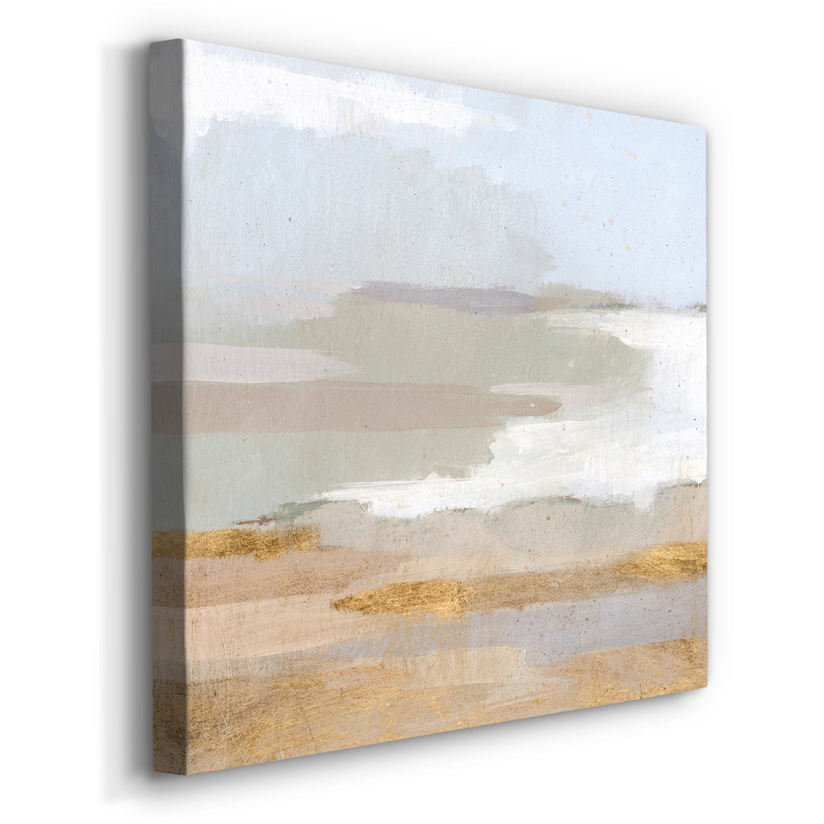 Wexford Home Abstract Coastland III-Premium Gallery Wrapped Canvas, 16" x 16" - Ready to Hang