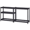 thumbnail image 4 of Muscle Rack 30"W x 12"D x 60"H 5-Tier Steel Shelving; Black., 4 of 9