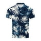 thumbnail image 4 of Mens Manga Corta Botón Abajo Camisas con Bolsillo Pulover Botón de Impresión de la Camisa de Solapa de Poliéster Cuello de Vuelta, Blusa Casual para Hombres, 4 of 5