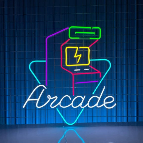 Craftnamesign Video Gaming Neon Sign, Game Arcade Store Signboard Decor
