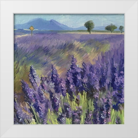 Strube, Ling 15x15 White Modern Wood Framed Museum Art Print Titled - Summer in France