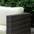 thumbnail image 3 of Furniture of America Daley Rattan Patio Left Arm Chair in Brown and Beige, 3 of 6