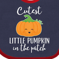 thumbnail image 4 of Inktastic Halloween Cutest Little Pumpkin in the Patch Boys or Girls Baby Bib, 4 of 4