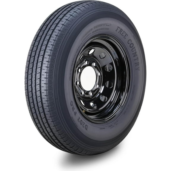 Winda Trailer Tire Wheel Assembly ST235/80R16 10-Ply E 124M 8 Lug on 6.5" PCD Black Mod Rim