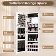 thumbnail image 5 of 43.5" Jewelry Mirror Cabinet w/ Full-length Mirror & Interior Makeup Mirror Durable For Daily Life, 5 of 10