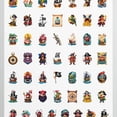 thumbnail image 4 of 35pcs-50pcs Funny Pirate Stickers Nautical Kids Stickers Pirate Adventure Stickers for Laptops Suitcases Notebooks, 4 of 9